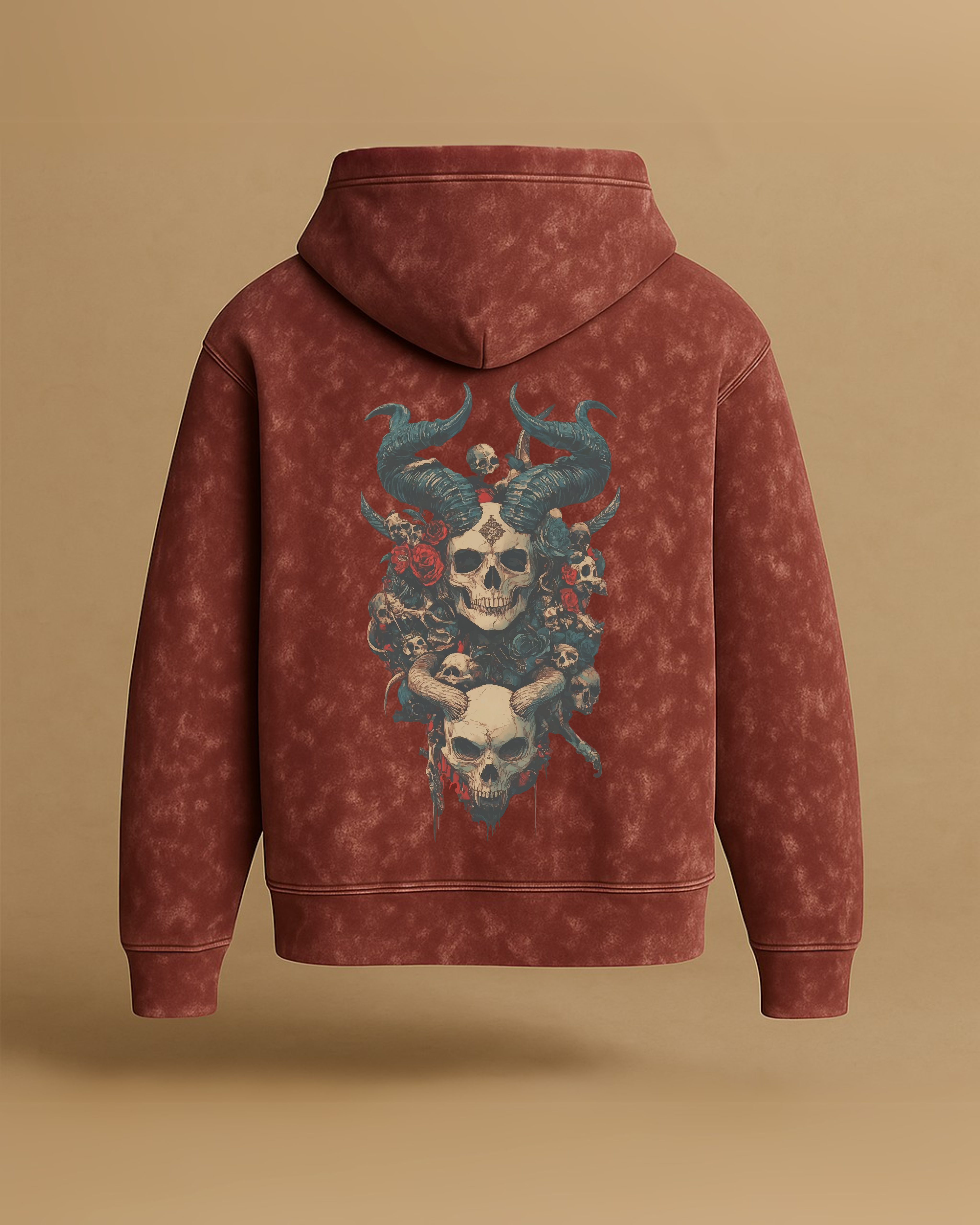 Grave Royalty - Unisex Acid Wash Oversized Hoodie – Deity Fashions