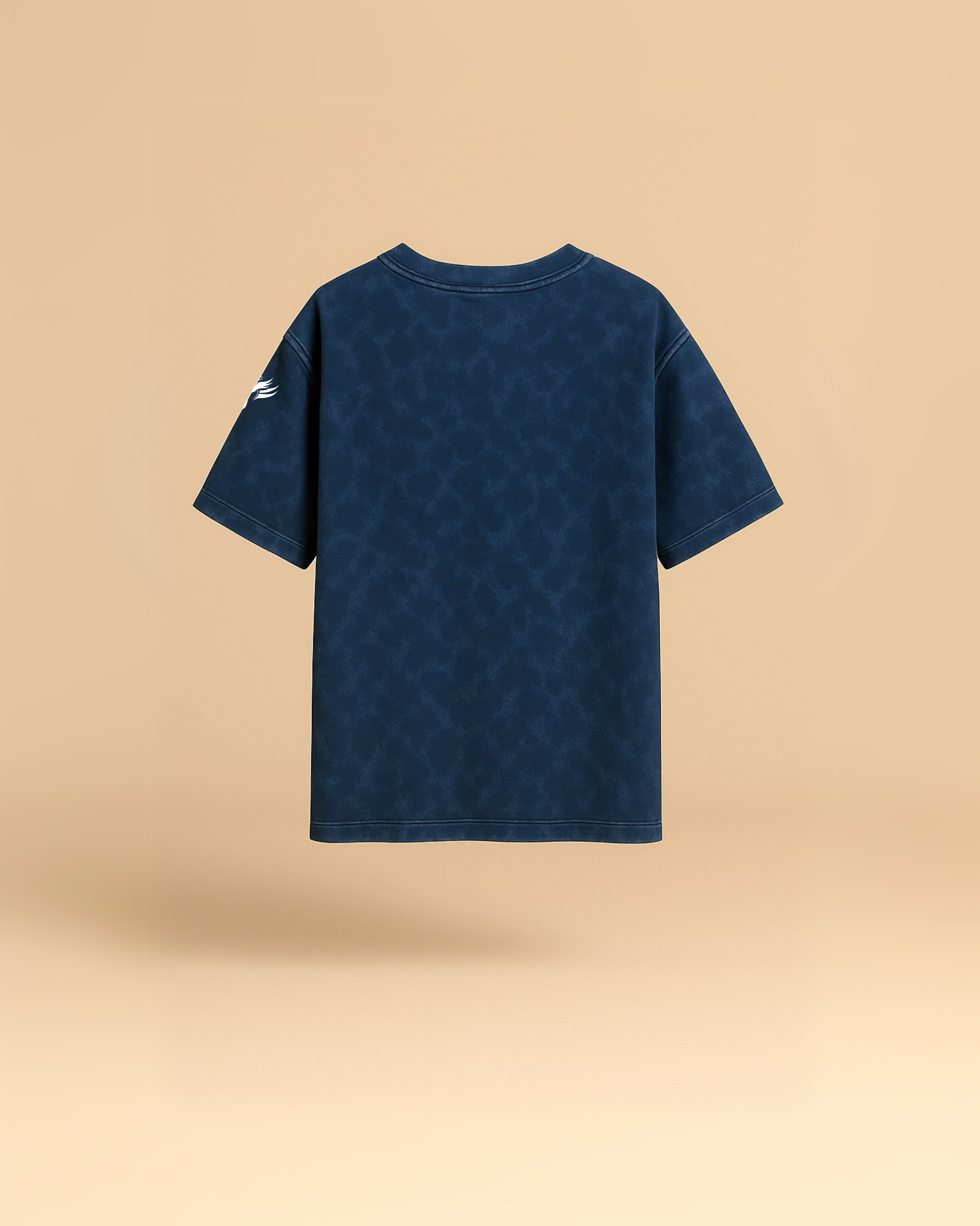 Acid Wash T-shirt Navy Blue