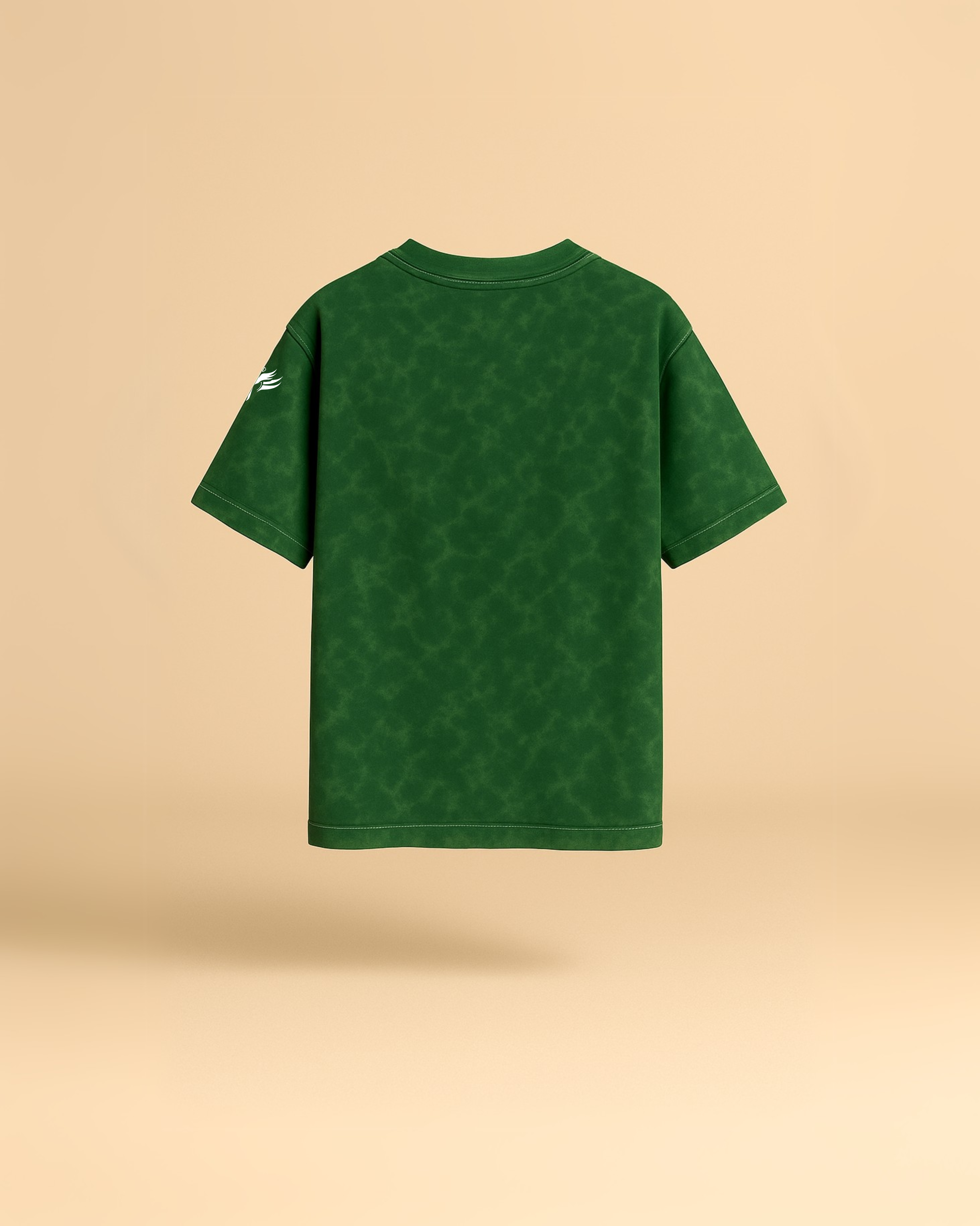 Acid Wash T-shirt Bottle Green - Deity Fashions