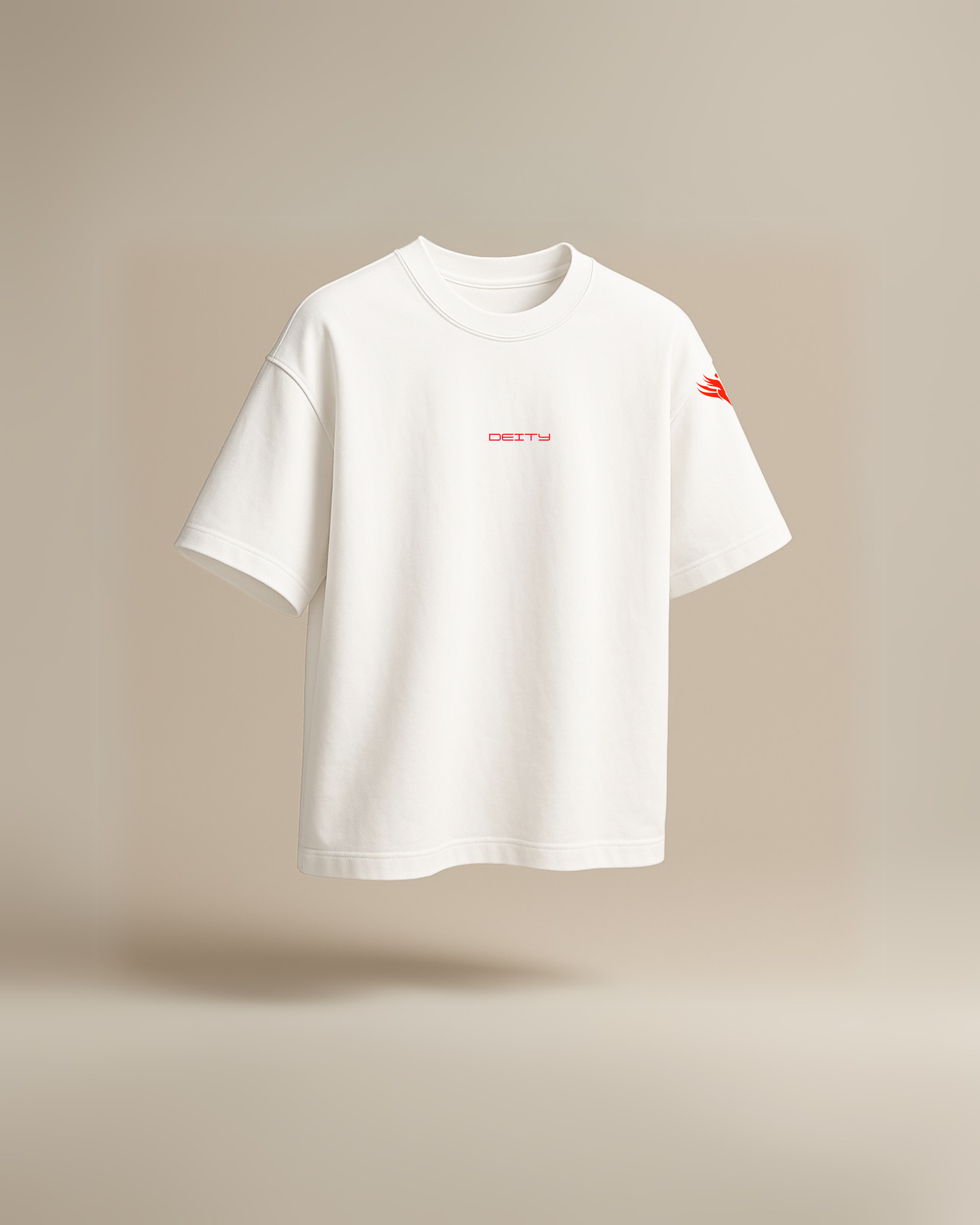 Oversized White Tee - Deity Fashions